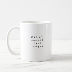 World's second Best Lawyer Office Gift Funny typo Coffee Mug