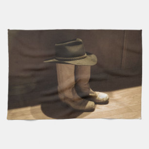 World's Shortest Cowboy Tea Towel