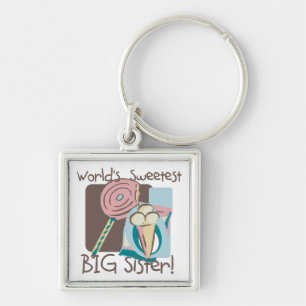 World's Sweetest Big Sister Key Ring