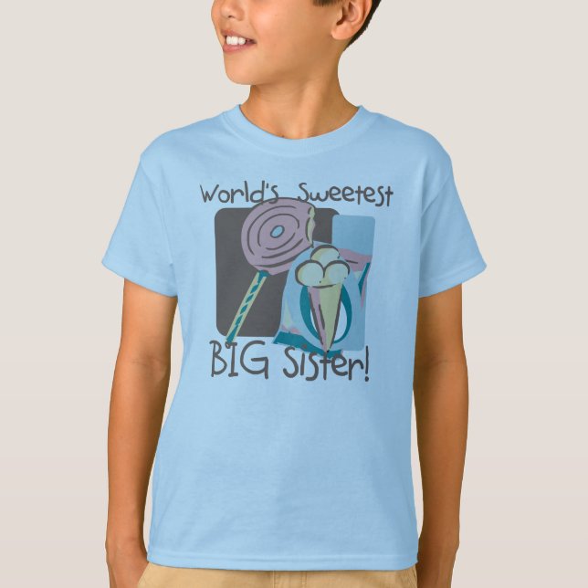 World's Sweetest Big Sister T-Shirt (Front)