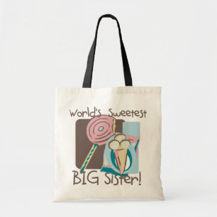 World's Sweetest Big Sister Tote Bag