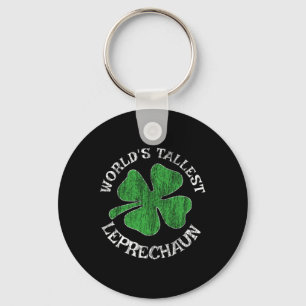 Worlds Tallest Leprechaun Featuring Shamrock St Pa Key Ring