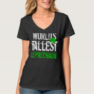 Worlds Tallest Leprechaun, Shamrock Green C Boy Gi T-Shirt