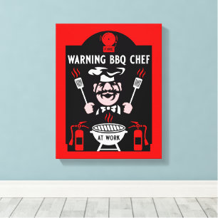 World's Worst BBQ Cook Canvas Print