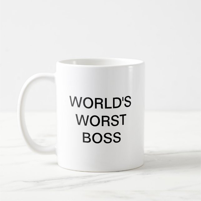 World's Worst Boss Coffee Mug (Left)