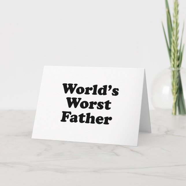 World's Worst Father Card (Front)