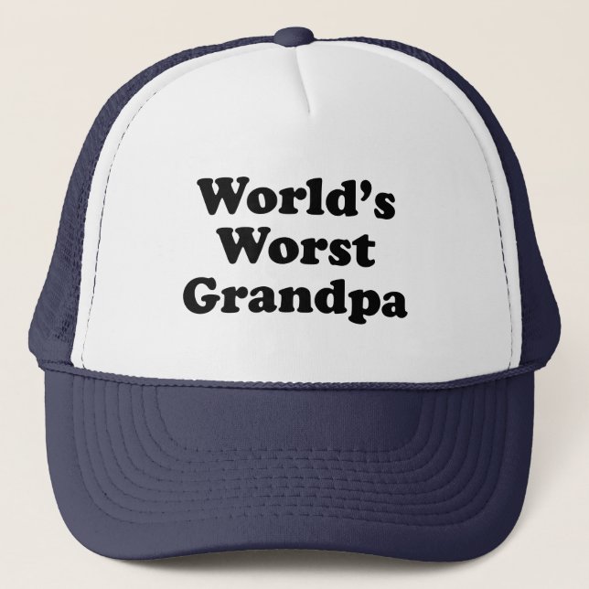 World's Worst Grandpa Trucker Hat (Front)