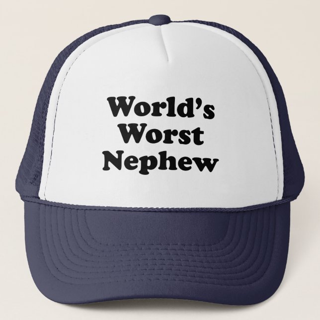 World's Worst Nephew Trucker Hat (Front)