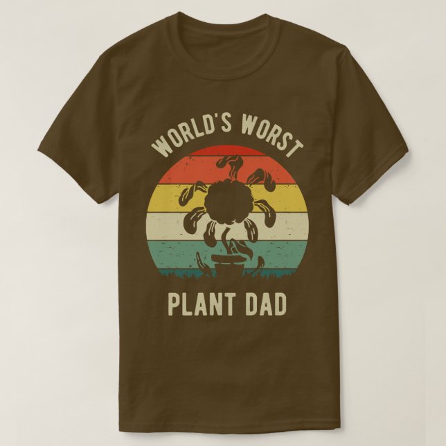 Worlds Worst Plant Dad V T-Shirt (Design Front)