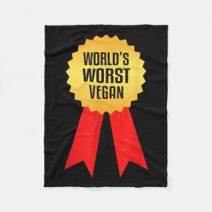 Worlds Worst Vegan Fleece Blanket