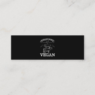 Worlds Worst Vegan Meat  BBQ Chicken Pig Cow Mini Business Card