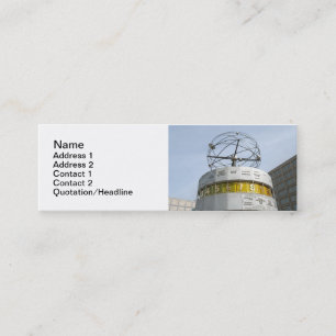 Worldtime Clock in Berlin Mini Business Card