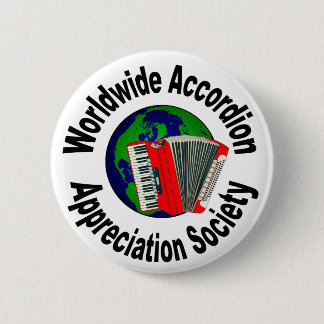Worldwide Accordion Appreciation Society 6 Cm Round Badge
