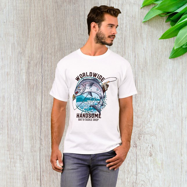 Worldwide Handsome Bait and Tackle Shop T-Shirt (Creator Uploaded)