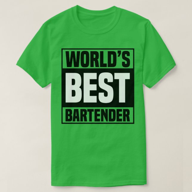 Worldx27s Best Bartender 7 T-Shirt (Design Front)