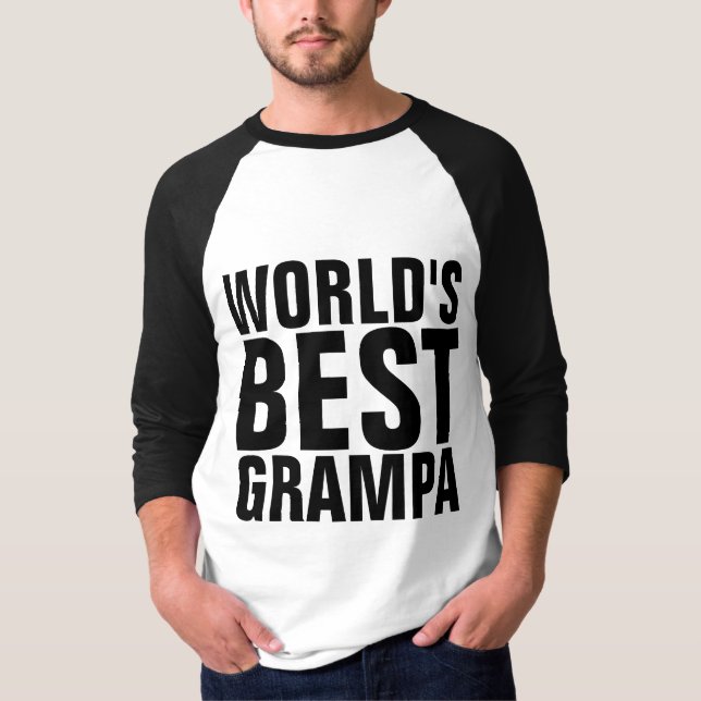 WORLLD'S BEST GRAMPA t-shirts (Front)