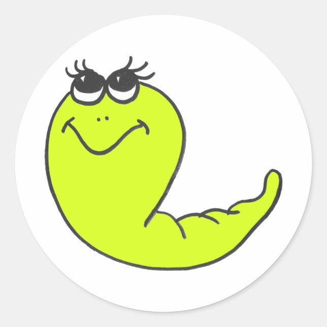 Worm Classic Round Sticker (Front)
