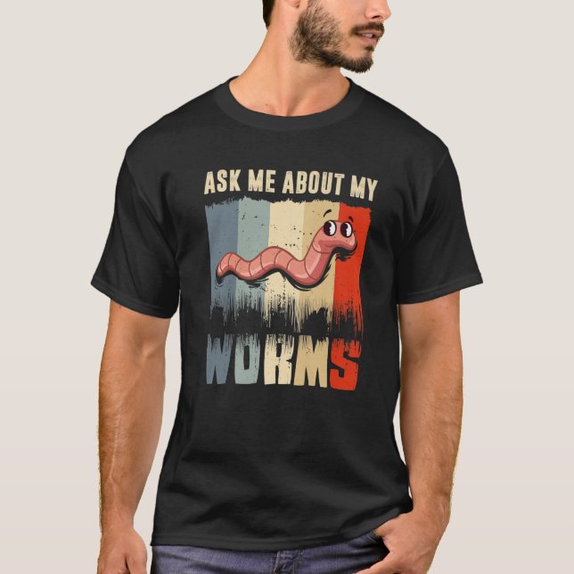 Worm Composting Gift Vermicomposting Compost Bin T-Shirt (Front)