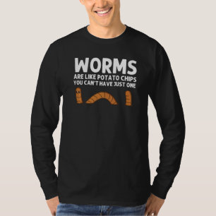 Worm Designs For Men Women Earthworm Grunting Farm T-Shirt