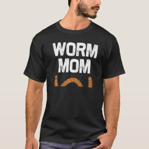 Worm Designs For Mum Women Earthworm Grunting Farm T-Shirt
