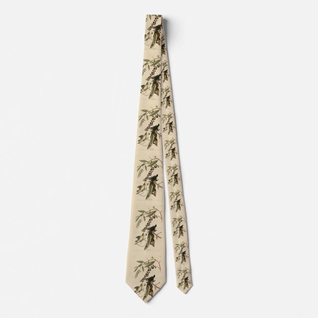 Worm eating Warbler - Audubon's Birds of America Tie (Front)
