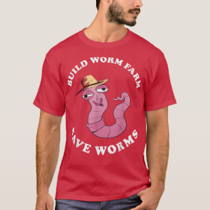 Worm Farmer Save Worms Hat Red Wiggler Worm Compos T-Shirt