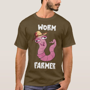 Worm Farmer Sweat Worm Farm Composting Red Wiggler T-Shirt