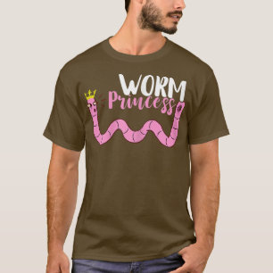 Worm Farmer Worm Princess Vermiculture Farming Cro T-Shirt