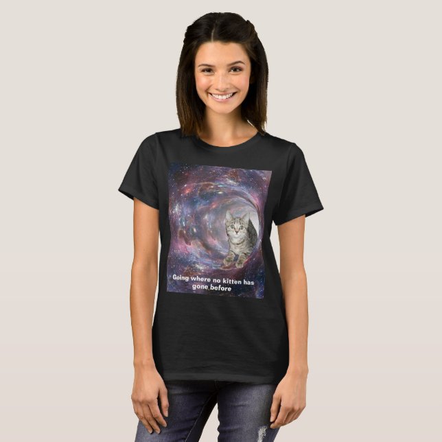 Worm Hole A Space Kitten Tee Shirt (Front Full)