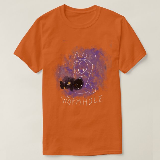 Worm hole Black Hole Worms Video Game T-Shirt (Design Front)