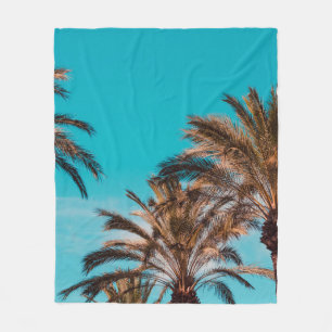 WORM'S EYE VIEW PHOTOGRAPHY OF BROWN TREES FLEECE BLANKET