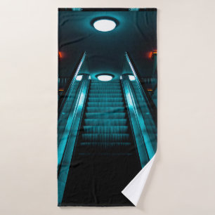 WORM'S EYE VIEW PHOTOGRAPHY OF GRAY BUILDING UNDER BATH TOWEL