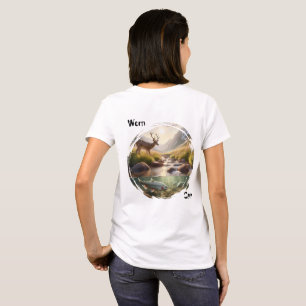 Worn Calm Edition Mountain Creek Scene  T-Shirt