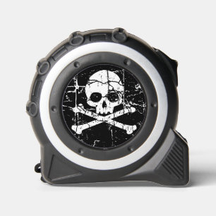 Worn Cracked Skull and Crossbones 1