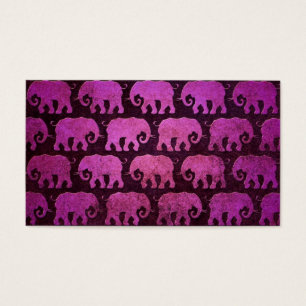 Worn Elephant Silhouettes Pattern, purple