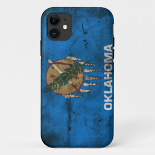 Worn Oklahoma Flag; iPhone 11 Case
