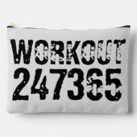 Worn out and scratched text Workout 247365 black