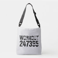 Worn out and scratched text Workout 247365 black