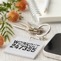 Worn out and scratched text Workout 247365 black