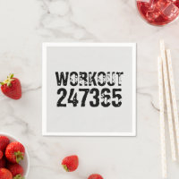 Worn out and scratched text Workout 247365 black