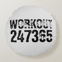 Worn out and scratched text Workout 247365 black