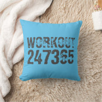 Worn out and scratched text Workout 247365 blue