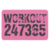 Worn out and scratched text Workout 247365 pink