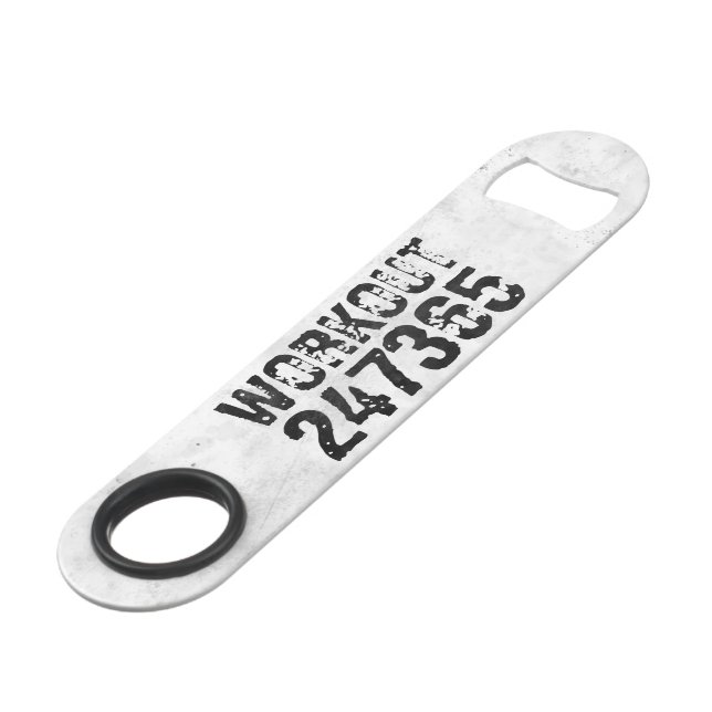 Worn out and scratched text Workout 247365 rustic (Back Angled)