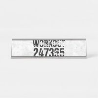 Worn out and scratched text Workout 247365 rustic