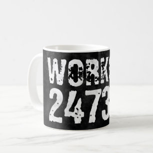 Worn out and scratched text Workout 247365 vintage Coffee Mug