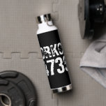 Worn out and scratched text Workout 247365 white Water Bottle<br><div class="desc">Worn out and scratched text Workout 247365 in white colour with black background. Perfect for anyone who is lifting,  fitness,  training,  bodybuilding and going to the gym.</div>