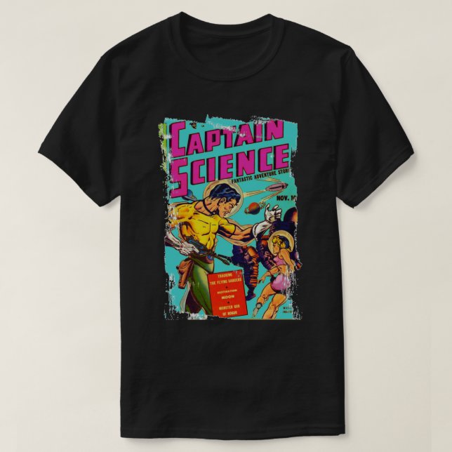 Worn Out Captain Science comic book cover Brazilia T-Shirt (Design Front)