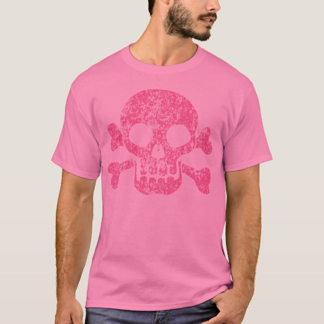 Worn Out Skull and Crossbones T-Shirt (Front)