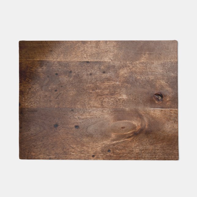 Worn pine board doormat (Front)